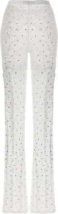 Alessandra Rich Womens White Polyamide Leggings Clothing