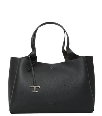 Tod's Black T Timeless Medium Tote