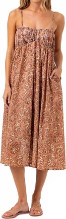 Sundays Barker Dress In Floral Vine