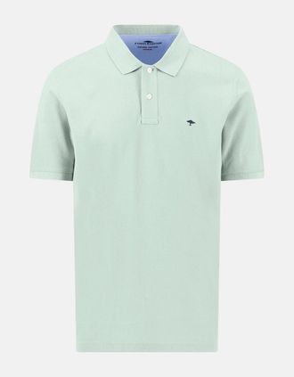 Fynch-Hatton Mens Premium Cotton Fine Textured Polo Shirt Mint - Green - Size: 42