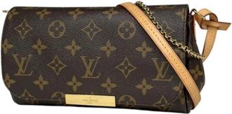 Louis Vuitton Pre-owned Handbag Pouch Shoulder Bag - Dames - Vintage Schoudertas - Bruin - ONE Size - Vintage