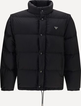 Prada Puffer Jacket Re-Nylon with Triangle Logo Male XL