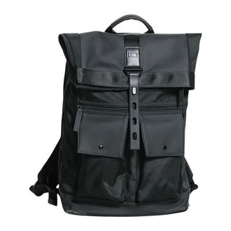 Duno Structured Flap Backpack - male - Duno - Backpacks - Black - ONE SIZE - Bags