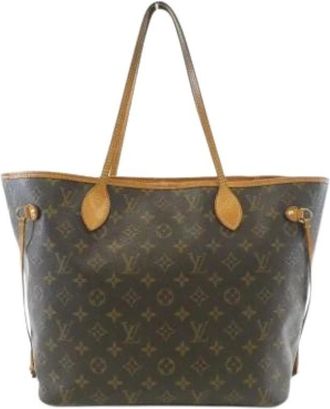 Louis Vuitton Pre-owned Tote Bags, female, Brown, Size: ONE SIZE Pre-owned Neverfull MM Tote Bag