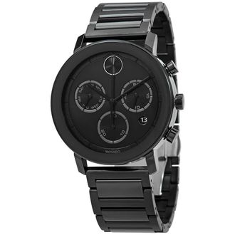 Movado BOLD Evolution Chronograph Quartz Black Dial Mens Watch 3600684