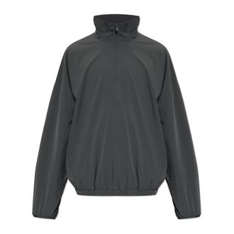 Fear of God Tech Nylon Half Zip Track Jacket - Heren - Vesten met rits - Grijs - M - Nylon - Hoodies & sweatvesten