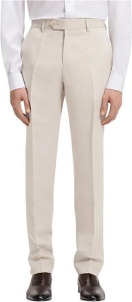 HUGO BOSS Slim Fit Trousers - male - Boss - Suit Trousers - Gray - L - Trousers