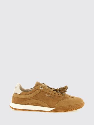 Twinset Low-Top Suede Sneakers with Tassels and Logo