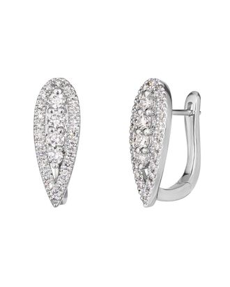 Le Vian Platinum Platinum 0.74 Ct. Tw. Diamond Huggies Earrings