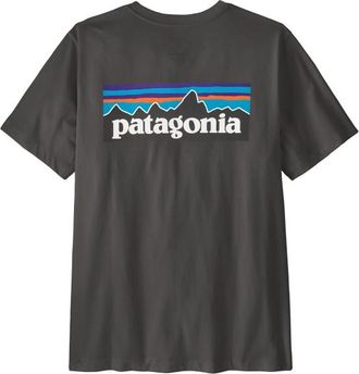 Patagonia P-6 Logo T-Shirt T-Shirt f&uuml;r Herren | grau