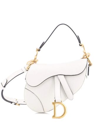 Dior Saddle Handbag with Strap Leather Mini shoulder bag