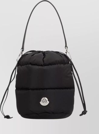Moncler caradoc fabric bucket bag with adjustable strap