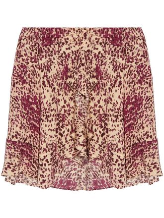 Isabel Marant Ozany gedrapeerde mini-rok - Beige