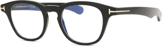 Tom Ford Blue Light Block Oval Mens Eyeglasses FT5976-B 001 47