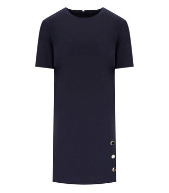 Twinset Blue Kleid mit Juwelenknöpfen