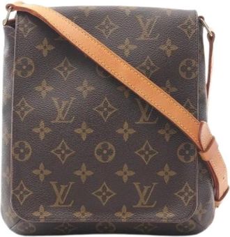 Louis Vuitton Pre-owned Cross Body Bags, female, Brown, Size: ONE SIZE Pre-owned Canvas Crossbody Bag
