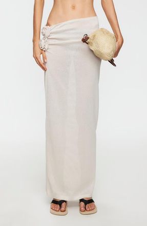 Lioness Soul Mate Cover-Up Maxi Skirt in Sand at Nordstrom, Size X-Small