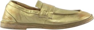 Moma Klassieke Mocassin - Dames - Loafers - Beige - 36 EU - Leer - Schoenen