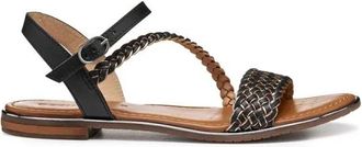Geox D Sozy Plus Sandaal - Dames - Sandalen - Zwart - 36 EU - Leer - Schoenen