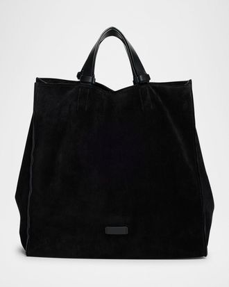 Giorgio Armani Mens Split Leather Tote Bag