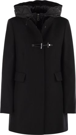 Fay Toggle Coat In Wool Cloth