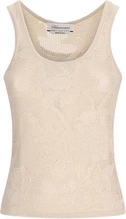 Blumarine Tops, Dames, Beige, M, Roze Hemd
