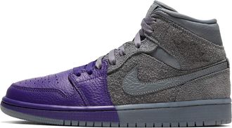 Nike Air Jordan Womens 1 Mid Se Uc Womens Cw5897-005 Grey Size: 5 UK