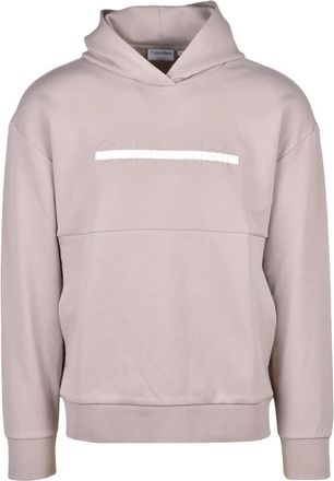 Calvin Klein Felpa con cappuccio - Heren - Hoodies - Beige - 2XL - Katoen - Hoodies & sweatvesten