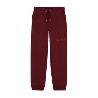 Givenchy Bordeaux Trousers Stylish Design - male - Givenchy - Sweatpants - Brown - 4 Y - Kids