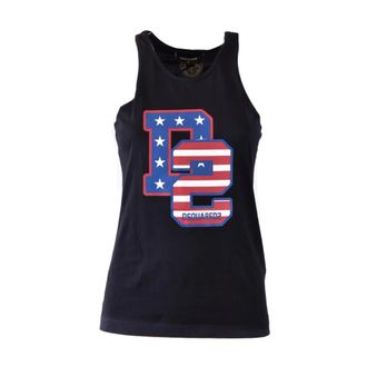 Dsquared2 Dames, Tops, Zwart, Maat: XS Katoen