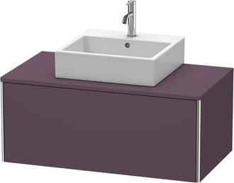 Duravit Duravit Xsquare Vanity Unit Colgado En La Pared 100.0 X 54.8 Cm, 1 Extra&iacute;ble, Color (frente/cuerpo): Berenjena Seda Laca Mate - Xs490109494