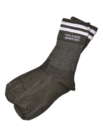 Brunello Cucinelli Calzini con glitter - Verde