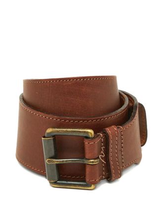 Burberry leather belt - Brown