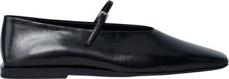 Jil Sander Leren Ballerinas - Dames - Ballerinas - Zwart - 39 EU - Leer - Schoenen