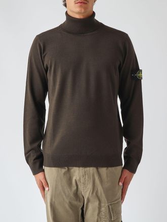 Stone Island Dolcevita in pura lana vergine con patch logo Compass