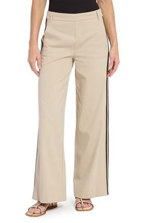 Lyss&eacute; Brinne Side Stripe Trousers in Crisp Khaki at Nordstrom, Size Large
