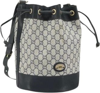Gucci Pre-owned Bucket Bags, female, Blue, Size: ONE SIZE Pre-owned Bucket Bag