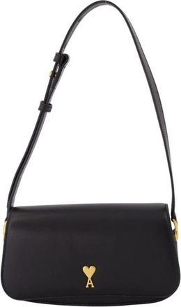 Ami Paris Paris Schoudertas - Dames - Schoudertassen - Zwart - ONE Size - Leer - Tassen