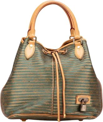 Louis Vuitton Pre-owned Gestreepte Tas met trekkoord - Dames - Vintage Tas - Groen - ONE Size - Vintage