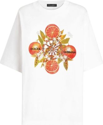 Dolce & Gabbana Mujer, Camisetas, Blanco, Talla: XS