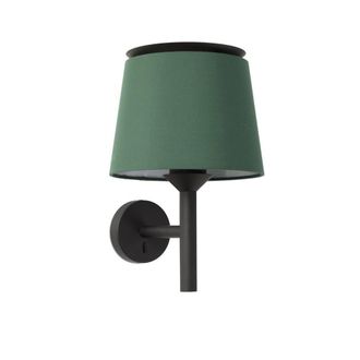 Netlighting Savoy Wall Light with Shade BlackGreen E27 in Green