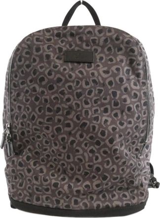 Gucci Gray Nylon Backpack (Pre-Owned)