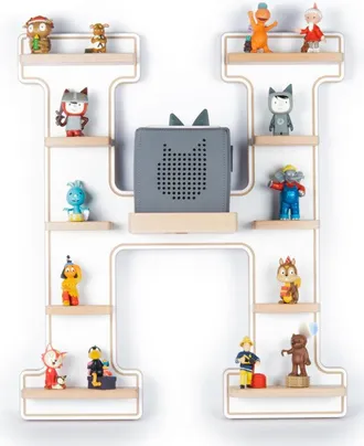 VCM Colgante De Estante De Madera Boarti Estante De Ahorro De Espacio Dimensiones: Al. 54 X An. 46 X T. 19 Cm Colgante Elegante Estante De Almacenamiento 