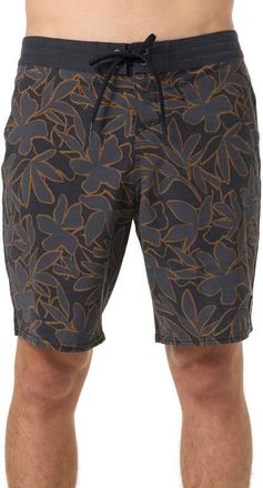 O'Neill OG Print Board Shorts in Graphite at Nordstrom, Size 34