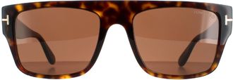 Tom Ford zonnebril Dunning FT0907 52e Shiny Havana Brown