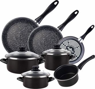 Magefesa B07hfgjggw Bater&iacute;a 10 Piezas Magefesa: Bater&iacute;a Cocina Y 3 Sartenes &Oslash;18/20/24 Cm