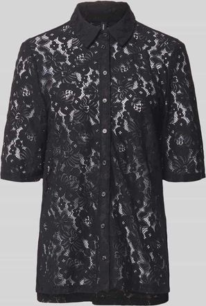 Vero Moda Regular Fit Bluse aus Baumwoll-Mix Modell HONEY in Black, Gr&ouml;&szlig;e XL