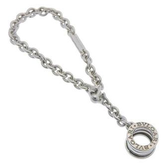 Bulgari Pre-owned Accessories, female, Gray, Size: ONE SIZE Pre-owned B-zero1 Silver Key Holder