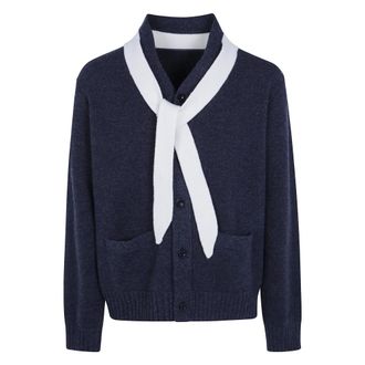 sacai C&aacute;rdigan de Lana Tejida - Knitwear - Hombre - Gris - M
