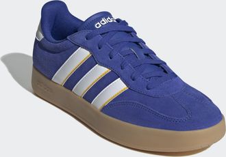 adidas Sneaker ADIDAS SPORTSWEAR BARREDA, Herren, Gr. 42,5, blau (semi lucid blau, cloud wei&szlig;, utility gelb), Leder, Synthetik, Schuhe Sneaker, inspiriert vo